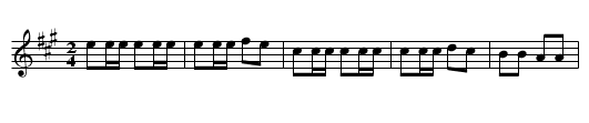 The Hoy Song - staff notation