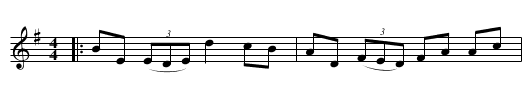 The Humors of Ballinacarrig - staff notation