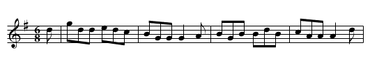 The Humors of Glynn - staff notation