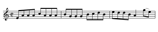 The Humors of Schull - staff notation