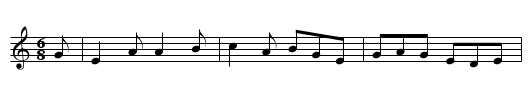The Humours of Ballinafauna   (jig) 1081 - staff notation