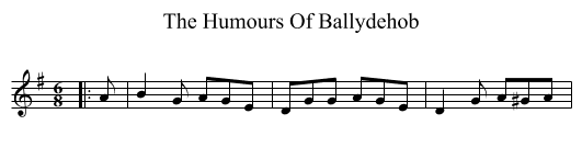 The Humours Of Ballydehob - staff notation