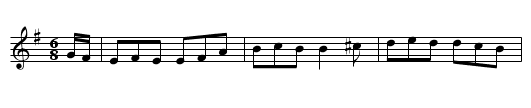 The Humours of Castle Comer  (jig)  0913 - staff notation