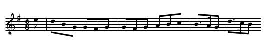 The Humours of Cork  (jig)    1057 - staff notation