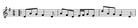 The Humours of Dublin - staff notation