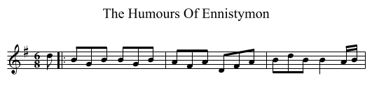 The Humours Of Ennistymon - staff notation