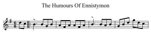 The Humours Of Ennistymon - staff notation