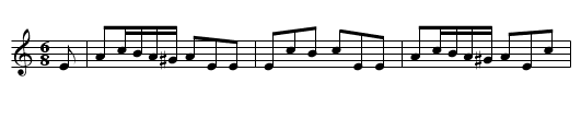 The Humours of Glen - staff notation