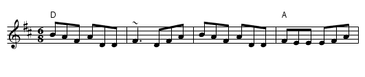 The Humours of Glendart - staff notation