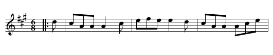 The Humours of Kilkenny - staff notation