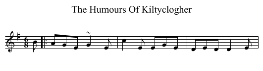 The Humours Of Kiltyclogher - staff notation