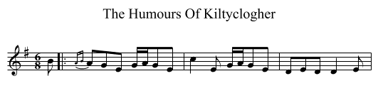 The Humours Of Kiltyclogher - staff notation