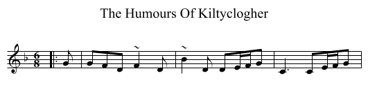The Humours Of Kiltyclogher - staff notation