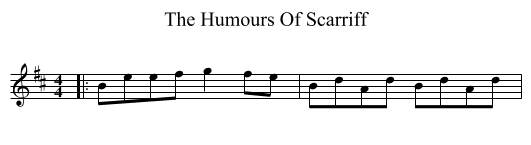 The Humours Of Scarriff - staff notation