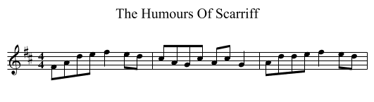 The Humours Of Scarriff - staff notation