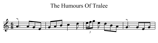 The Humours Of Tralee - staff notation