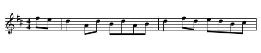The Humours of Tulla - staff notation