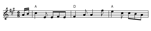 The Hundred Pipers - staff notation