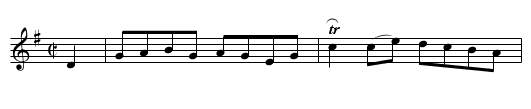 The Hunt  (2nd setting) (longdance) 1800 - staff notation