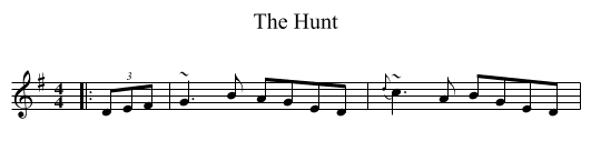 The Hunt - staff notation