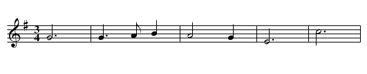 The Hunt - staff notation