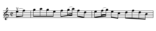 THE HUNTER - staff notation