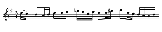 The Hunter's Hornpipe         1717 - staff notation