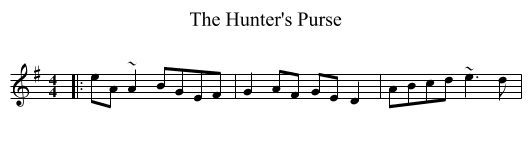 The Hunter's Purse - staff notation