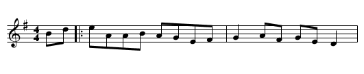 The Hunter's Purse - staff notation