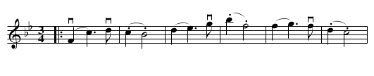 THE HUNTER'S VALSE - staff notation
