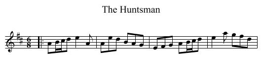 The Huntsman - staff notation