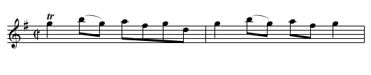 The Illumination 9th Feb 1781 - staff notation