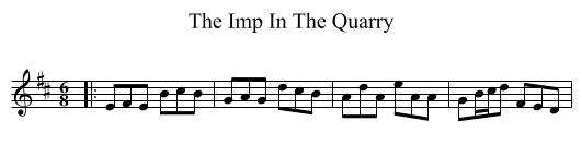 The Imp In The Quarry - staff notation