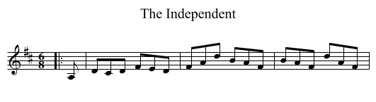 The Independent - staff notation