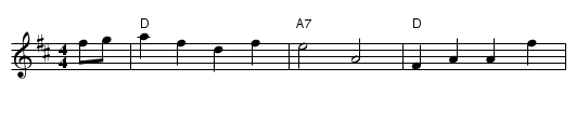 The Indian Queen - staff notation