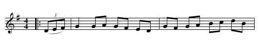 The Indian River Hornpipe - staff notation