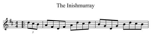 The Inishmurray - staff notation