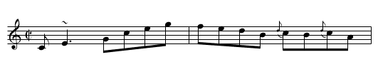 The International Reel - staff notation