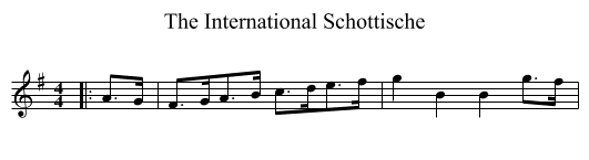 The International Schottische - staff notation