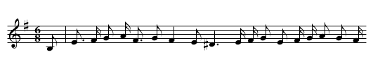 The Intrigues of the Town - staff notation