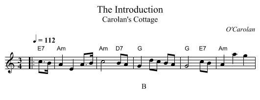 The Introduction - staff notation
