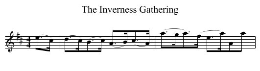 The Inverness Gathering - staff notation