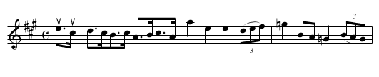 the INVERNESS GATHERING - staff notation