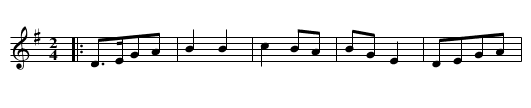 the Irish Hoboy - staff notation