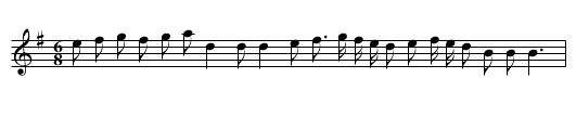 The Irish Lady - staff notation