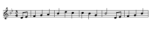 The Irish Rose - staff notation