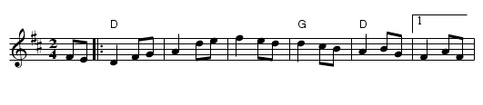 the Irish Rover - staff notation
