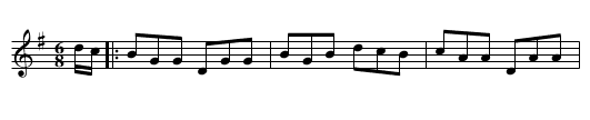 The Irish Washerwoman - staff notation