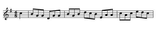 The Irish Washerwoman - staff notation