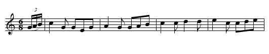 The Irish Wedding, a Favourite Dance - staff notation